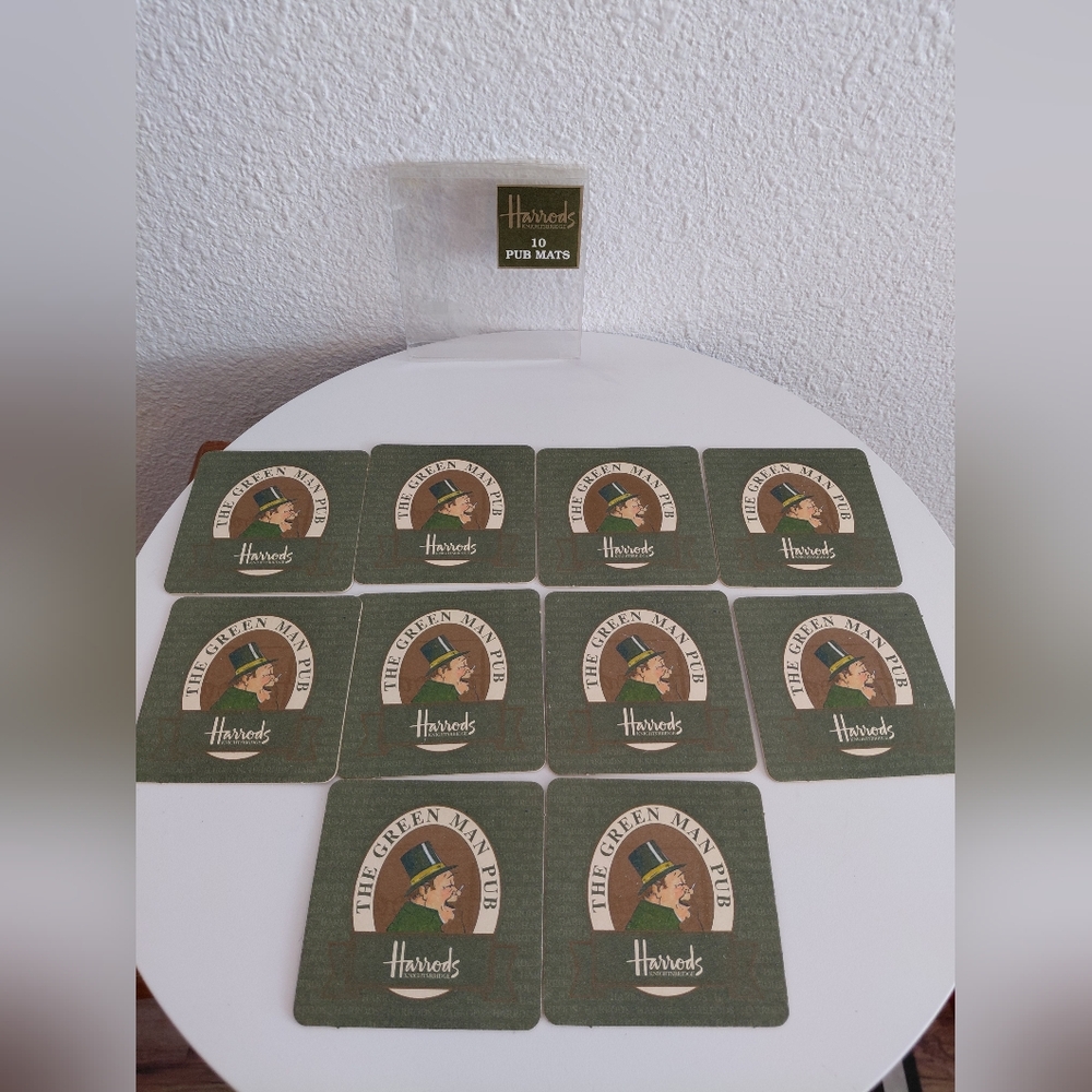 Harrods Green Man Pub Coasters
